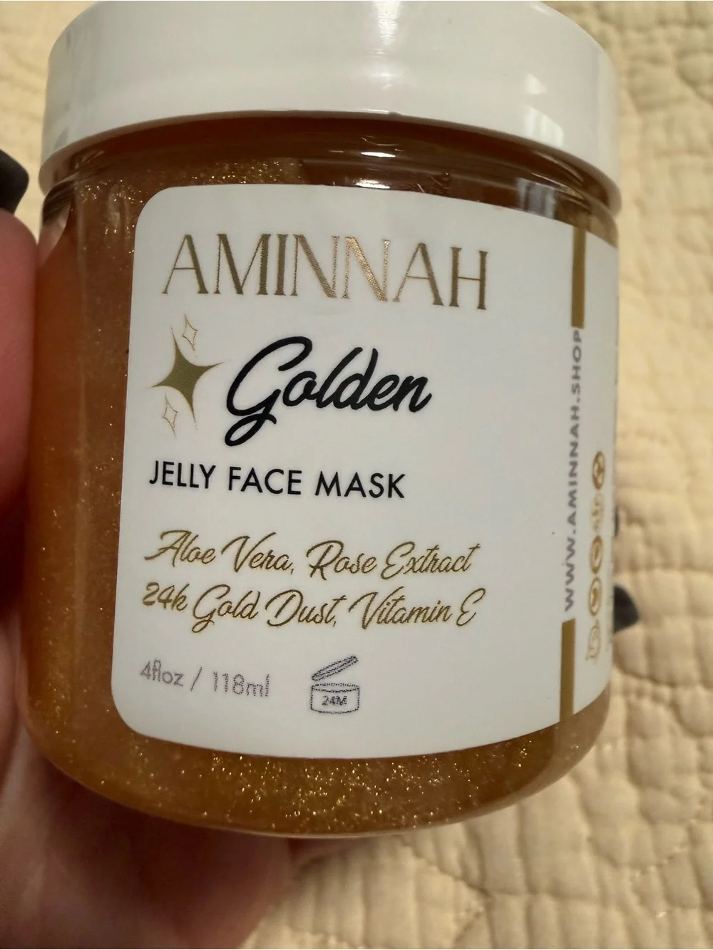 Aminnah Jelly Face Mask (NEW Product) Cucumber, Lemon, Rose & Golden You pick 1! - Picture 8 of 9